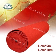 [In Stock] Red Carpet Aisle Runner Walkway Red Carpet Sturdy Wedding Carpet 1.2 Meter Wide