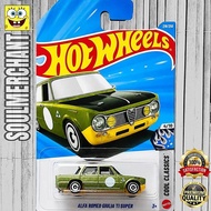 HIJAU Hot Wheels Alfa Romeo Giulia TI Super Green Diecast Classic Sedan Car