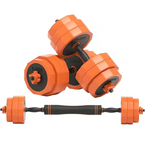 Wholesale Adjustable 10KG 20KG Steel Dumbbells Iron-Coated Barbell Set for Men and Women Home Fitnes