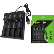 1/2/4Slot 18650-Lithium Battery Charger USB Smart Battery Charger Shell For 21700 14500 18500 26650 