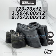 12" ORS TUBE INNER TYRE TUBE MOTORCYCLE (120-70x12) "130-60x12" (3.50/4.00x12) (2.75/3.00x12) (S)