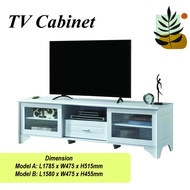 TV CABINET 6'FT / HALL CABINET /MEDIA STORAGE CABINET/TV RACK/TV CONSOLE / WHITE TV CABINET / COUNTRY DEISGN