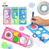 Multi-function Interesting Puzzle Spirograph Drawing Ruler/ Geometric Ruler Art Drafting Tools Child
