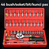 46 Pcs Complete Manual Screwdriver Set Multifunction Portable Mini Screwdriver with Practical Toolbo