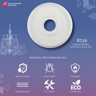 R516 CEILING ROSES MINIMALIST DESIGN | HIASAN CEILING | CEILING CENTRE ROSE | MATERIAL PU