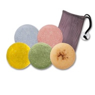 陳怡安-植萃洗髮餅60gx5入組-贈竹炭四層香皂袋