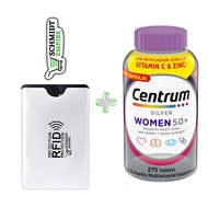 Centrum Silver Women 50+ Multivitamin, 275 Tablets + 1 Card Protector SchmiidtEmpire + Sticker (275c