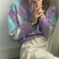 Sweayer argyle/sullivan sweater simple korean