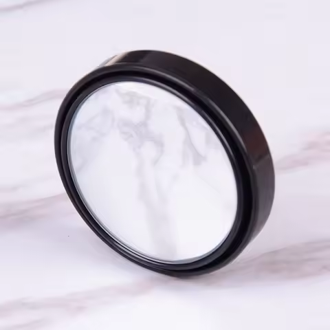 1Pc Black Small Round Mirror Auto Side 360 Wide Angle Round Mirror Car Vehicle Blind Spot Dead Zone 