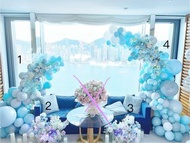 婚禮求婚拱門/ 絲花氣球拱門/ flower arch wedding deco 婚禮佈置 結婚佈置