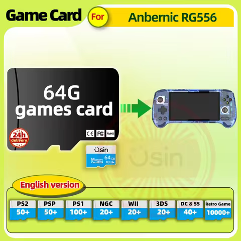 Memory Game Card For Anbernic RG556 RGCUBE English version Retro PS2 PSP Games Android Gaming portab