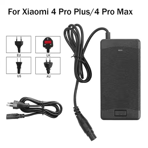 54.6V 2A Charger for Xiaomi 4 Pro Plus/4 Pro Max E-Scooter Battery Power Adapter for Ninebot ZT3 Pro