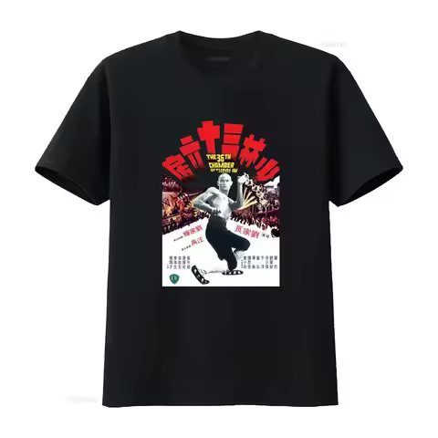 The 36th Chamber Of Shaolin T Shirt Heavy Cotton Gilden 5000 Classic Kung Fu Cinema Poster Design vi