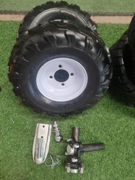 พร้อมส่ง อุปกร์ทำลากพ่วง *เฉพาะอุปกรณ์ ประกอบด้วย ล้อยาง 8 " ยางเบอร์ 19X7-8 + เพลา + ชุดหัวลาก *onl