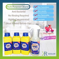Kessler Bio Wipe /Multi-Purpose Cleaner /Highly Concentrated /Anti-Bacterial /Save Money /Ship Instant