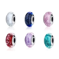 Y Colored Glass Beads Faceted Cross-Border Sterling Silver Beads DIY Boutique Trendy Monopoly Eveler