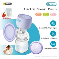 Dr.Isla Electric Breast Pump Handfree Breastfeeding Painless Massage With Night Light Breastpump Pam