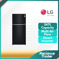 LG 547L Inverter Fridge Black Glass Finish GN-C702SGGM