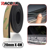 RACBOX 4m Car Outer Window Seal Strip Waterproof Rubber Weather Strip Window Edge Sealant Weatherstr