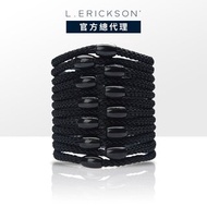 【L. ERICKSON 官方旗艦】 細版 彈力髮圈 12入 || 經典黑 ||