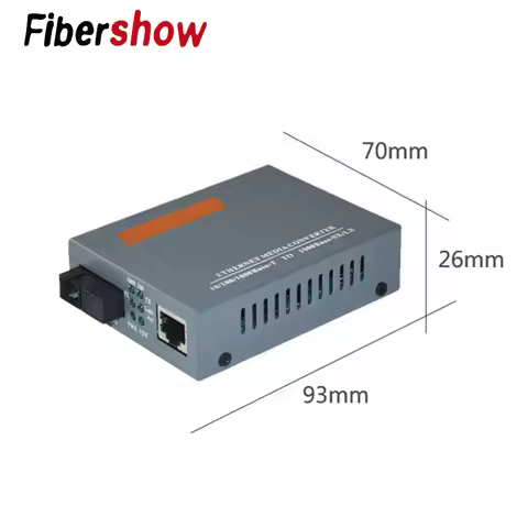 HTB-GS-03 1000Mbps Single Fiber SC Port External Power Supply Gigabit Fiber Optical Media Converter