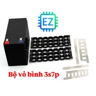 Battery case set containing 18650 3s7p 21 cell battery with frame, welded zinc, circuit