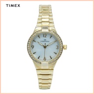 ஐ ◸ ▧ Timex Viewpoint Gold Plated Alloy Analog Watch For Women TCC3D85900 CLASSICS