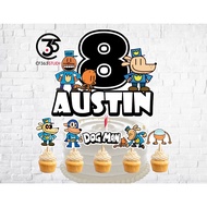 [SG SELLER] Dog Man Cake Topper, Custom Dog Man Topper, Dog Man Birthday, Dog Man Party, Dog Man Cak