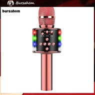 BUR_ D168 Microphone Portable Interconnection Technology ABS Wireless Bluetooth-compatible Multifunctional Karaoke Microphone for Party