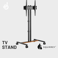 Squirrey SyncHub Active [ TV Size 34"-55" Tilted 10º Angle Space Saving Base Load Capacity 35kg VESA Compatible Durable Mobility Rust Proof Home Work Office Accessories TV Stand TV ]