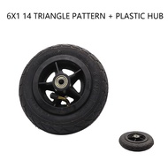 6X1 1/4 plastic scooter inflatable wheel plastic hub inner tube electric scooter 6 inch pneumatic ti