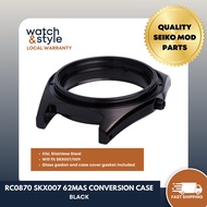 RC0870 SKX007 62mas Conversion Case - Brushed/Polished Black