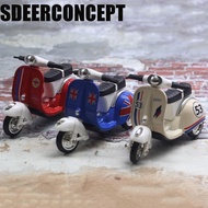 SDEERCONCEPT Mini Motorcycle, Pull-back Inertia Motorcycle Model, Portable Vehicle Toy Miniature Die