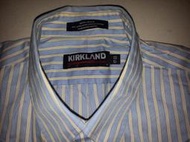 全新 KIRKLAND  costco 好市多 品牌 17-33 長袖 襯衫 藍 非 短袖 襯衫 polo 衫 LV  