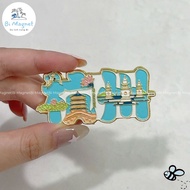 [AVAILABLE] Magnet Hangzhou West Lake Magnets Metal Ticket Style Refrigerator Stickers Souvenirs Chi