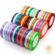 Beautiful 1cm silk ribbon used to wrap gifts (22m roll)