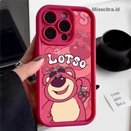 YX218 CASE CASING CARTOON BEAR PINK COMPATIBLE FOR REALME 5 5i 5S C3 10 11 12 C11 C12 C15 C17 C20 C2