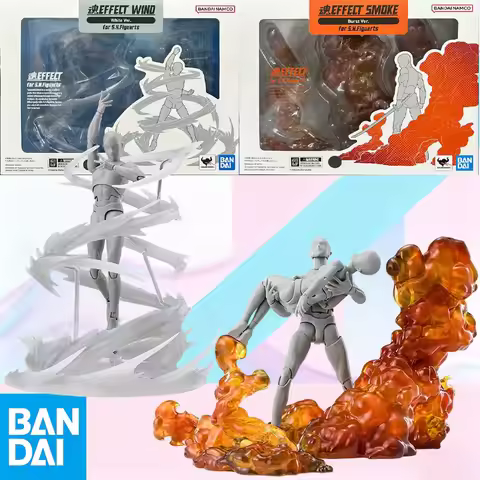Brand New Bandai S.H.Figuarts Tamashii Effect Smoke Burst Wind White 2 Styles Full Set Scene Diorama
