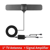 8K/4K HDTV TV Antenna with Amplifier Free TV 100 Miles DVB-T2 active antenna Flat Digital TV Antenna