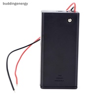 {BUDDI} 9V Volt PP3 Battery Holder Box DC Case With Wire Lead ON/OFF Switch Cover {by}