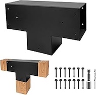 3-Way T-Shape Pegola Brackets,DIY Woodwork Brackets for 6" x 6" (Actual:5.5" x 5.5") Lumber,DIY Gaze