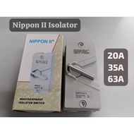 NIPPON II 3P WEATHERPROOF ISOLATOR SWITCH (20A/35A/63A)