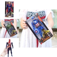 Spiderman Iron Hulk Man Captain America Action Figure LED Light Gift Toys Kids