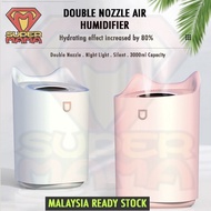 HQ101 3000ml Large Capacity Air Humidifier K7 Aromatherapy Air Diffuser Dual Mist Humidificator Air 