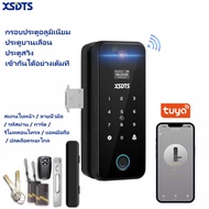 XSDTS Digital Door Lock ลายนิ้วมือใบหน้าคีย์การ์ดรีโมทล็อคประตูดิจิตอลสำหรับบานเลื่อนและประตูสวิง