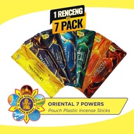 Indian Incense Aromatherapy Plastic Pouch - Oriental 7 Powers 35 Sticks