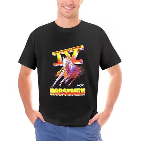 WCW-Four-4-Horsemen-Wrestling-Legends Logo T-shirt Size S to 2XL