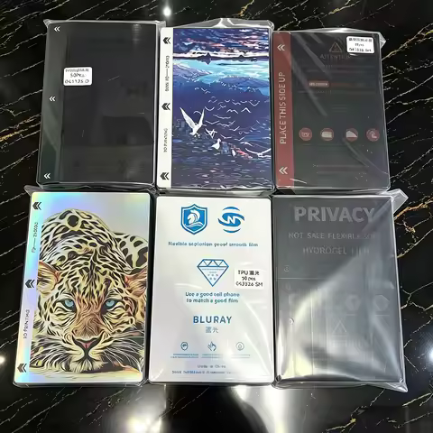 50Pcs Hydrogel Film Privacy HD/Matte TPU Soft Flexible Hidrogel Sheet Mobile Phone Screen Protector 