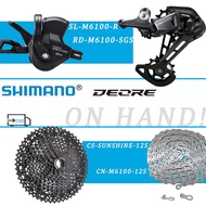 SHIMANO DEORE M6100 12 Speed Groupset MTB M6100 shift lever Rear Derailleur Sunshine Cassette