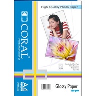 CORAL GLOSSY PHOTO PAPER A4 180 GSM